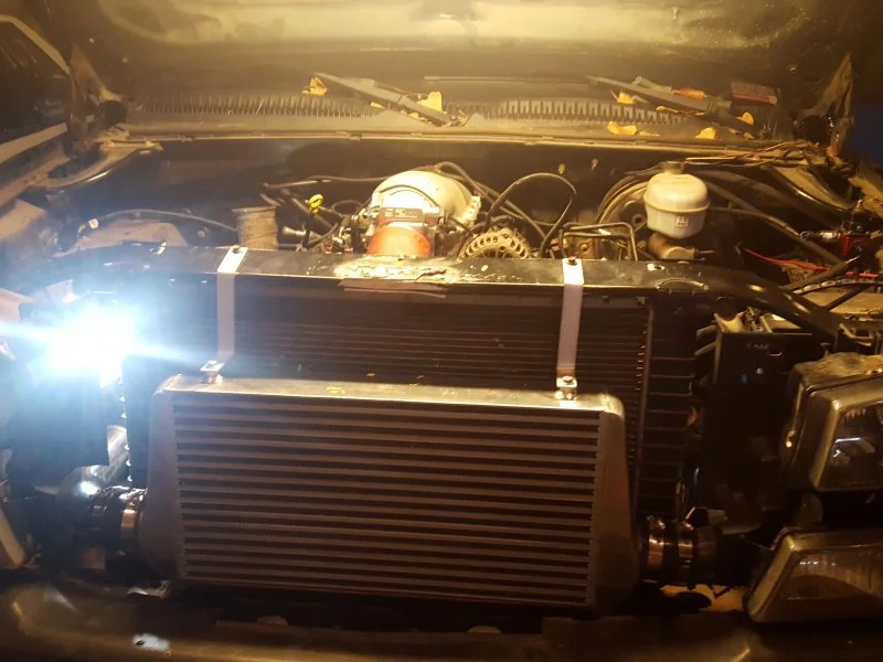 New intercooler installed.