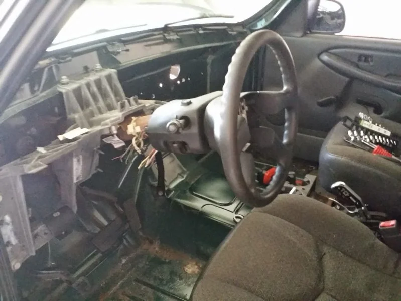 Current state of the interior when I started the fabrication.