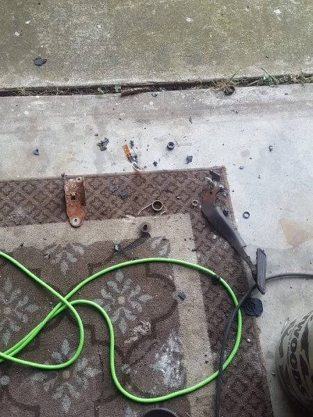 Removing the DBW sensor.