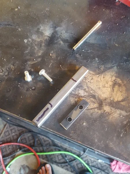 1/2 inch steel tubing for main body.