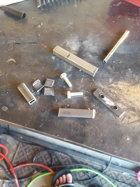 End caps cut from bar stock.