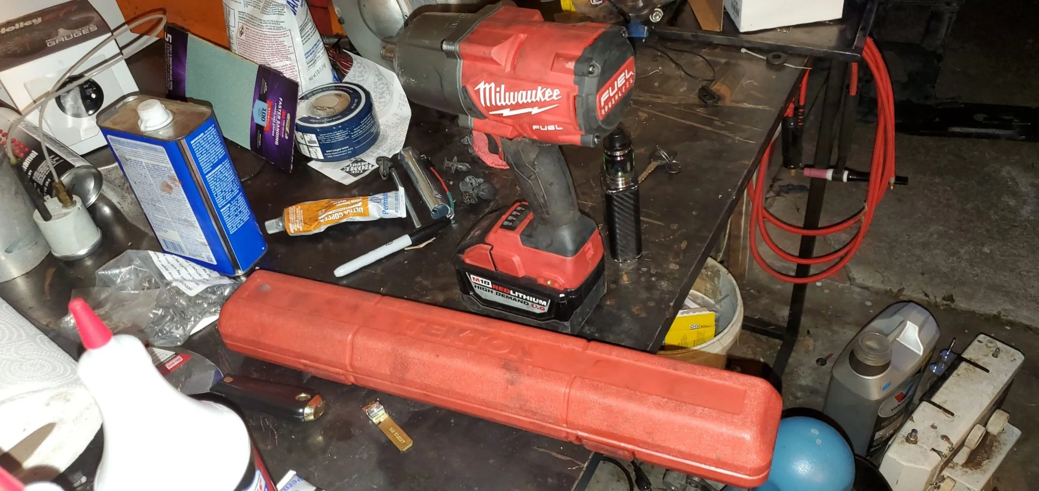 Battery powered impact at work.