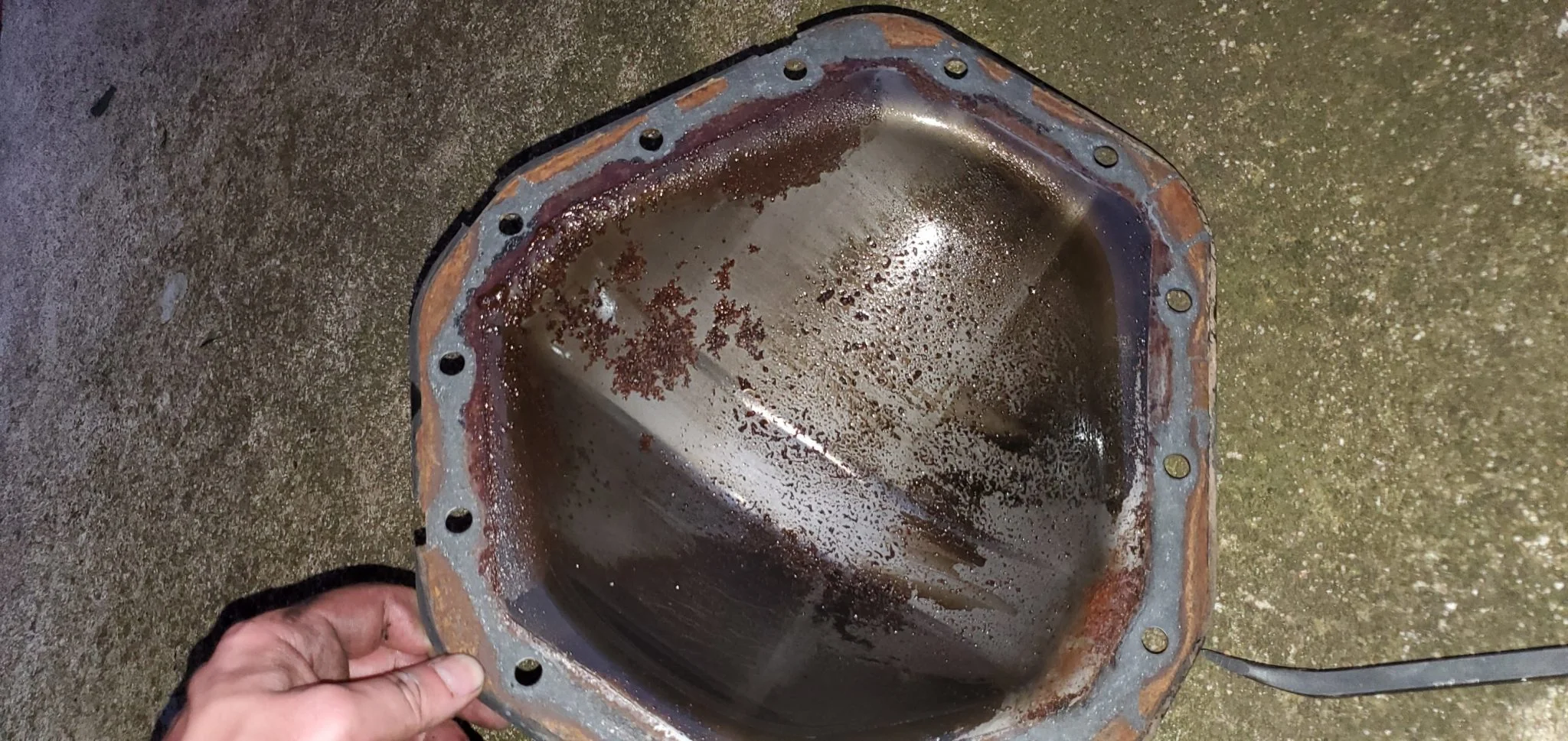 Rear cover wiped down.
