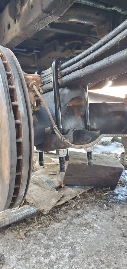 New u-bolts installed.