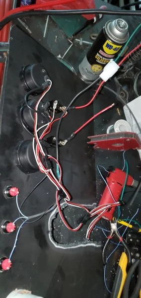 Initial wiring.