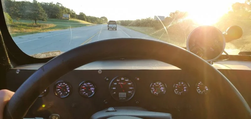 Finished dash while driving.