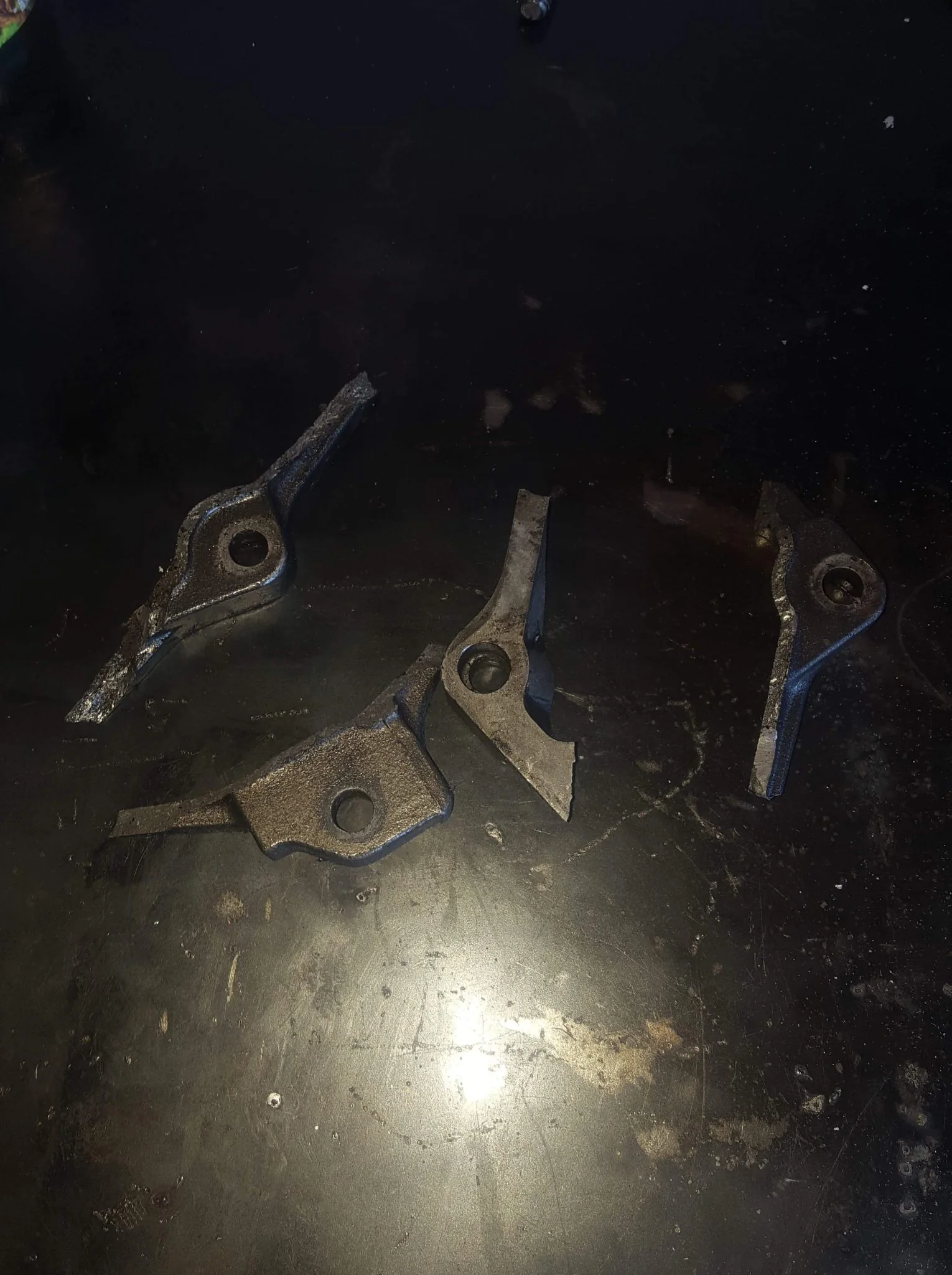Broken bellhousing.