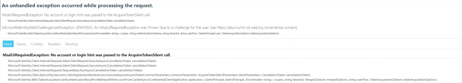 Image showing MicrosoftIdentityWebChallengeUserException