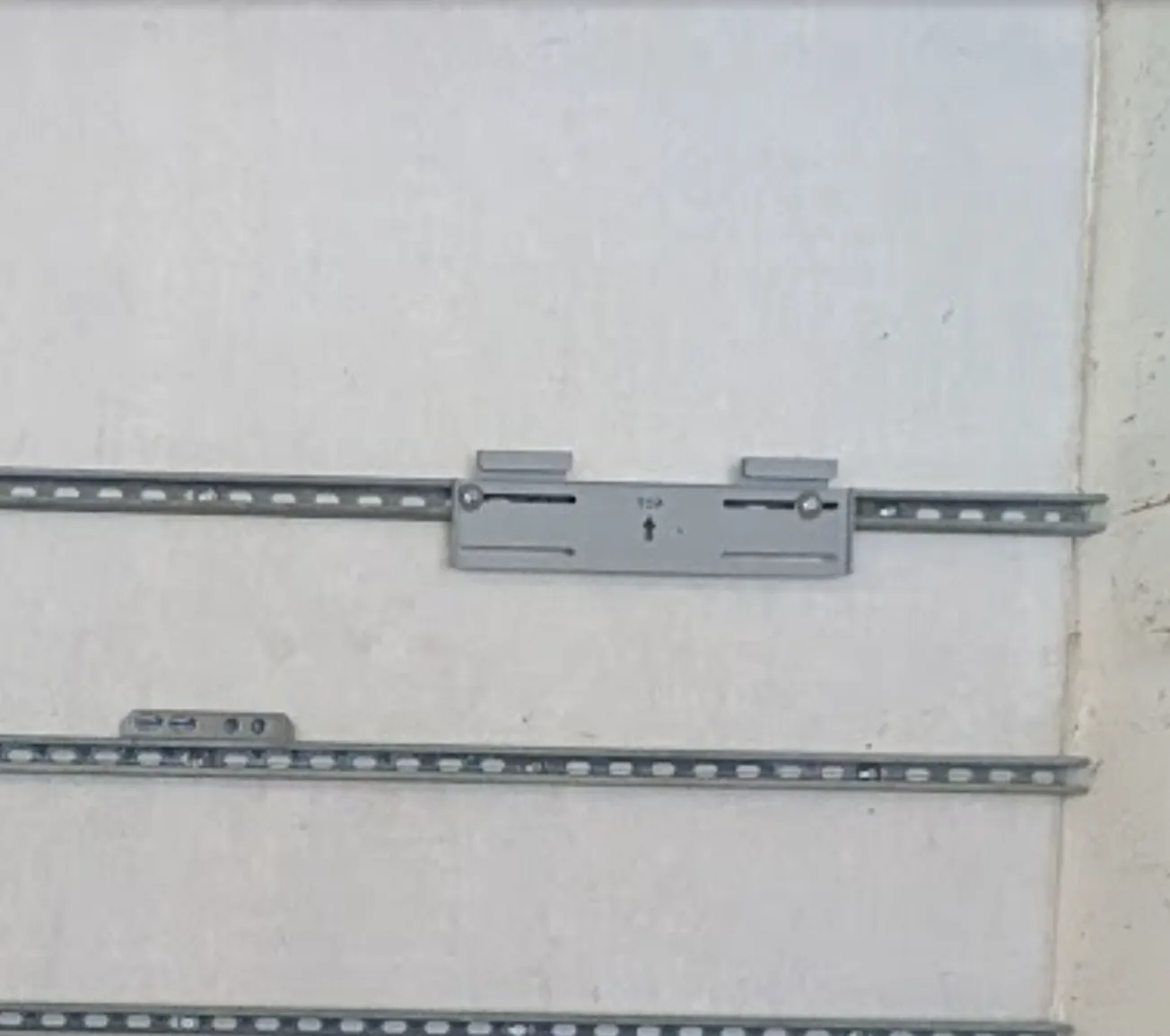 GridBoss mounting bracket attached to the strut channel