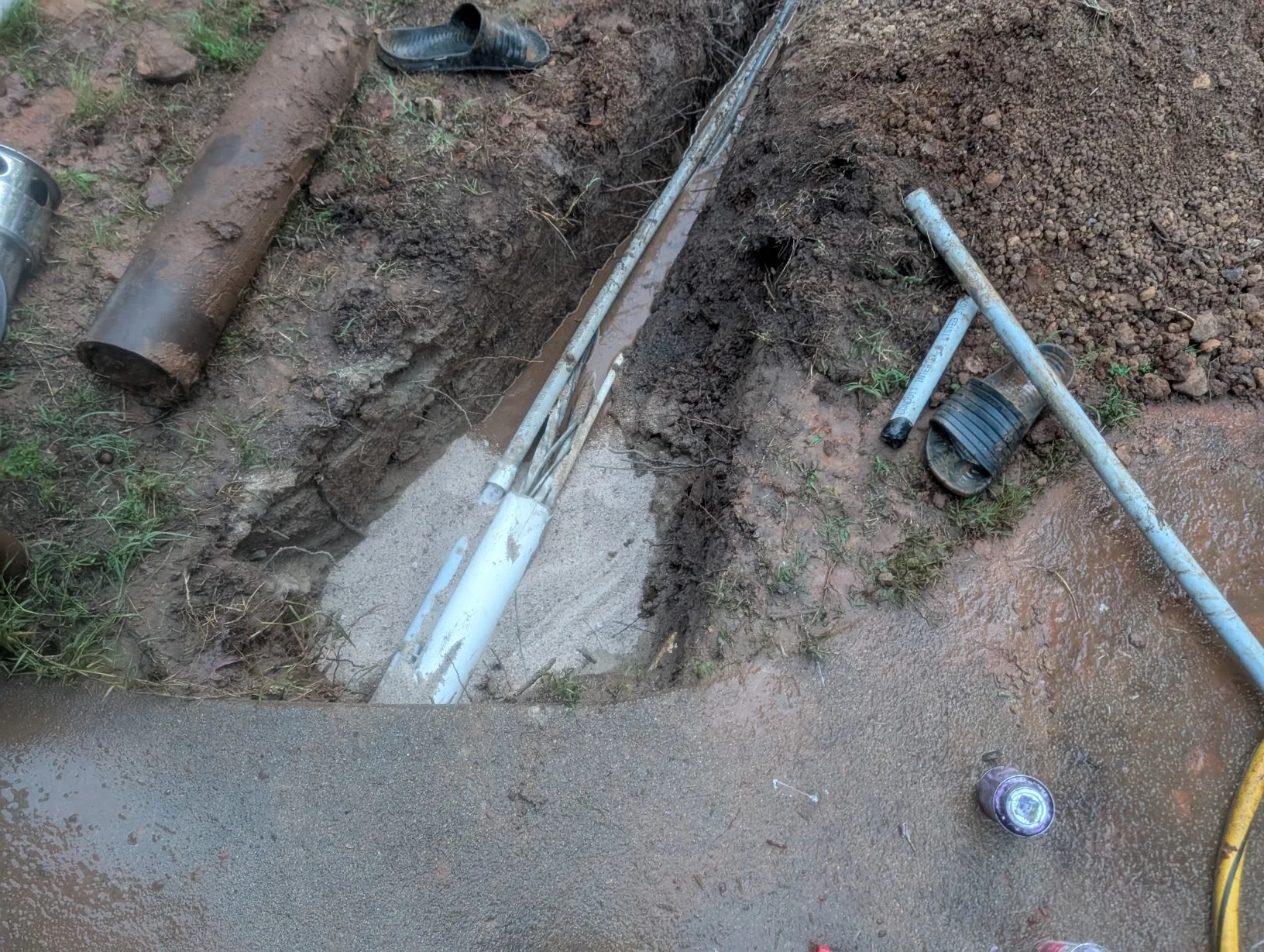 New fiber-optic termination at the house