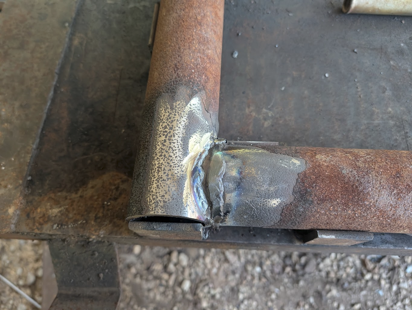 6010 root pass laid into the joint