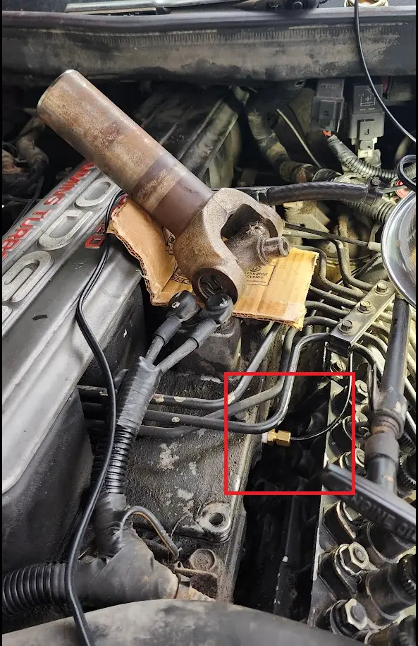 Picture showing the original install