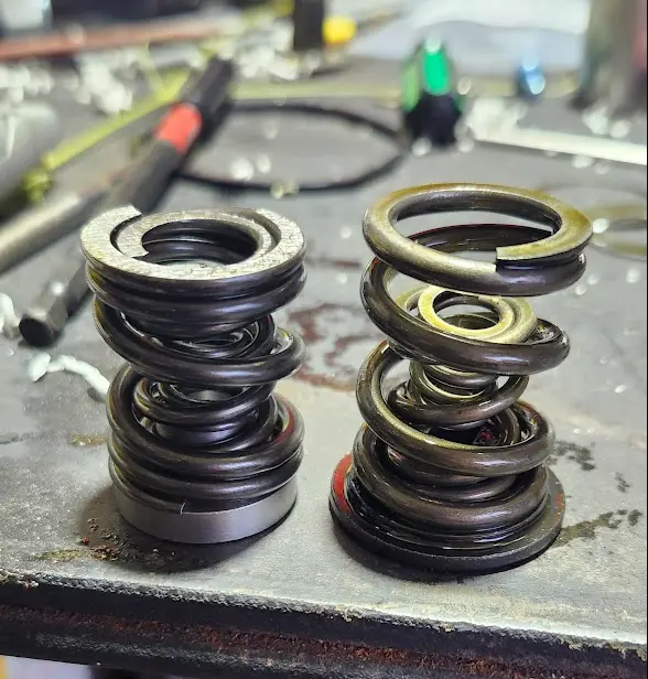 Image showing old springs, and new springs.