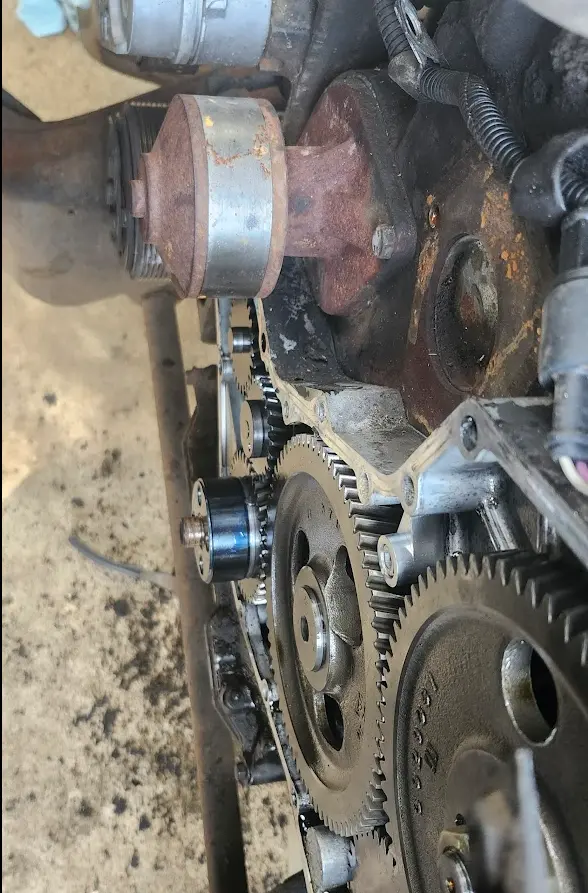 Picture showing the wear sleeve completely installed onto the crank