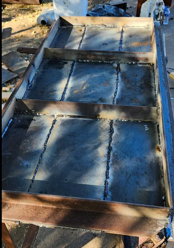 Photo showing my horrible welds