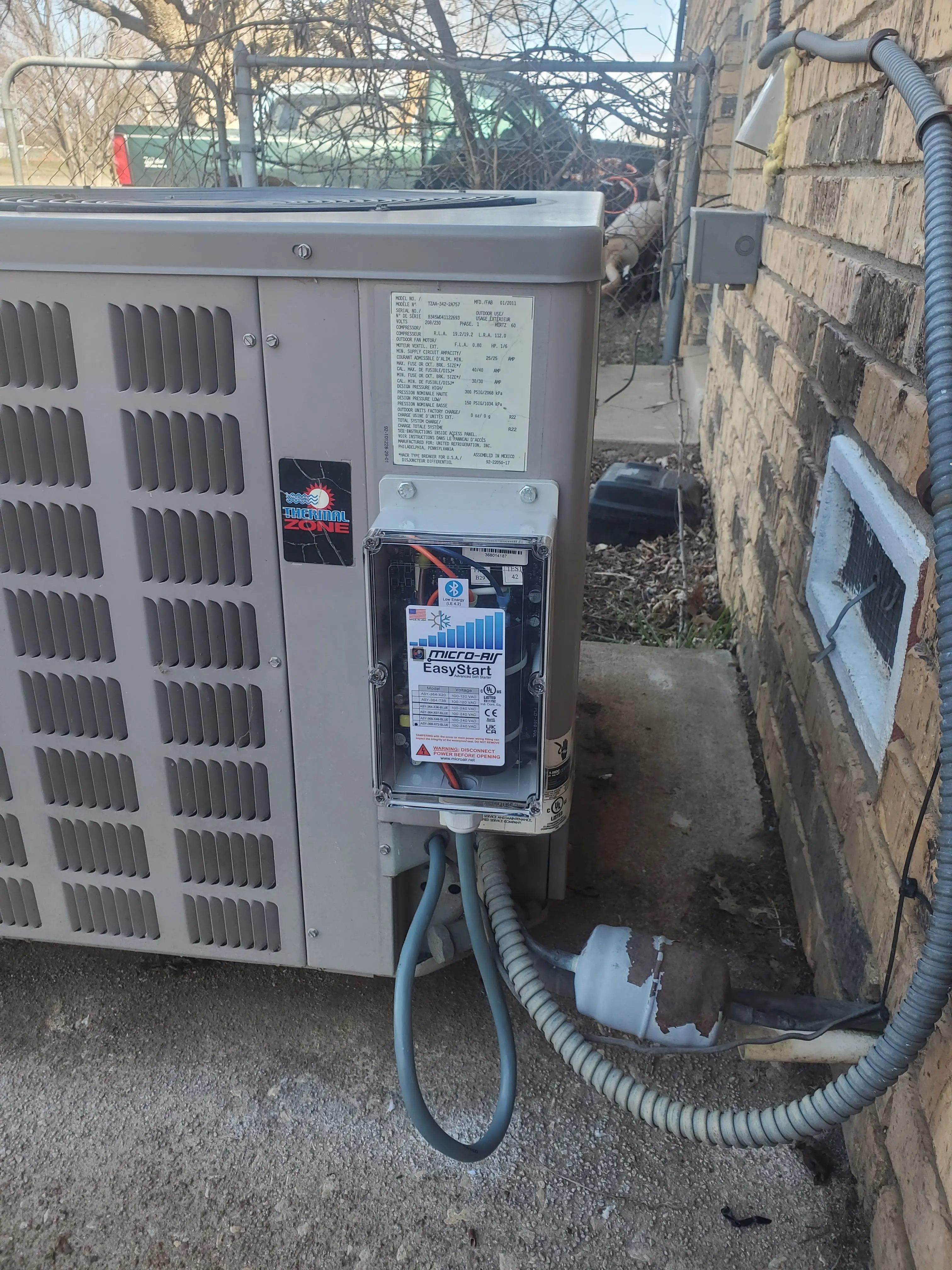 Cover reinstalled with unit mounted