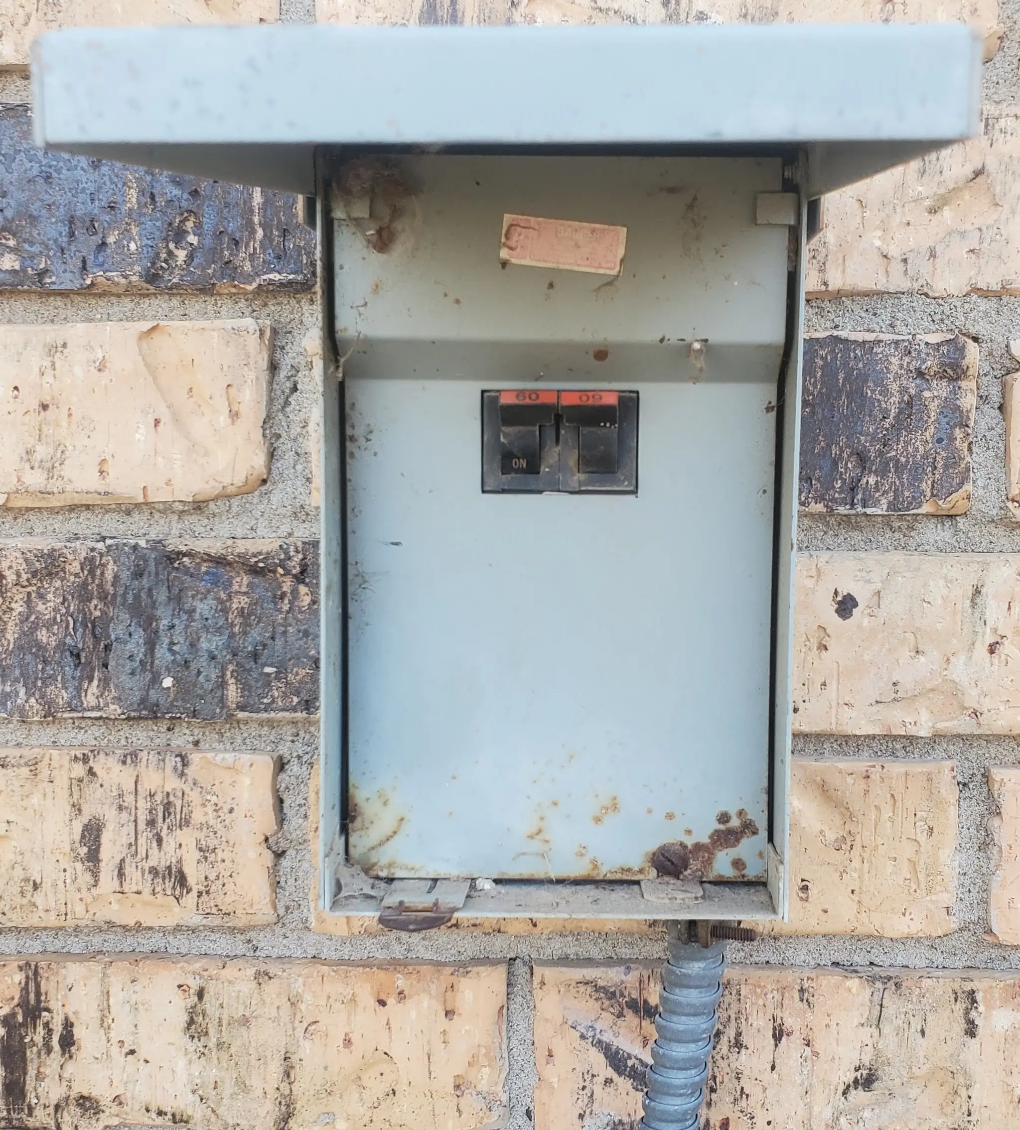 Flip circuit breaker off.