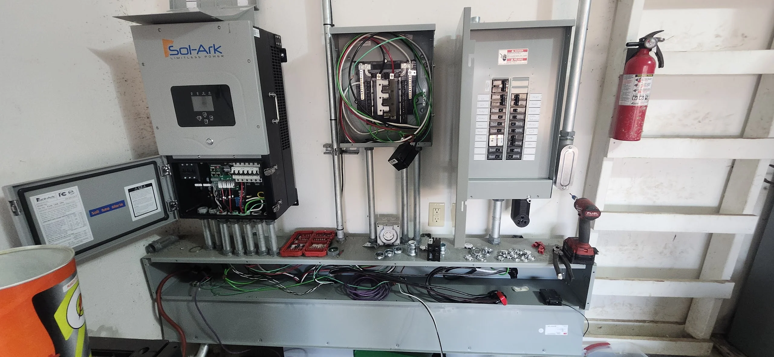 Inverter and critical loads panel powered down