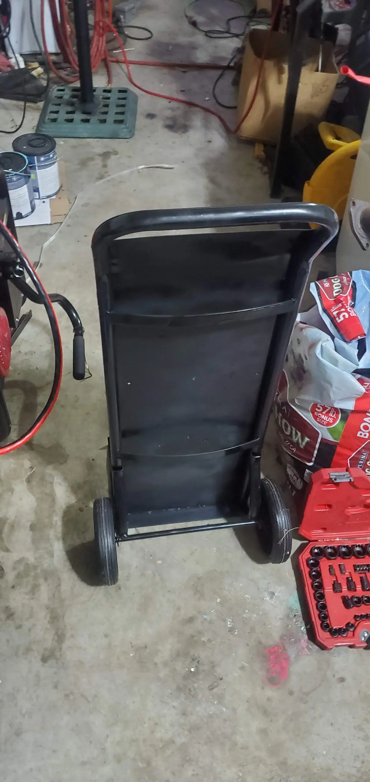 The back, after painting.