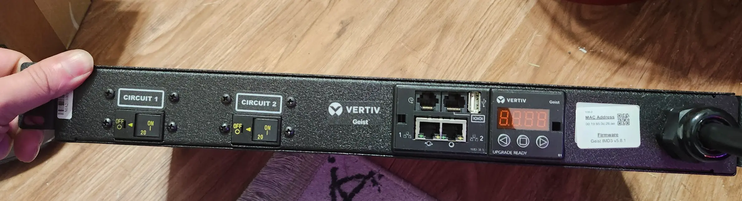 Picture of the front of the unit
