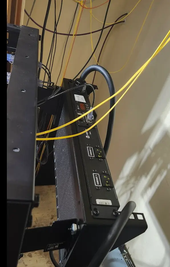 Mounted in rack